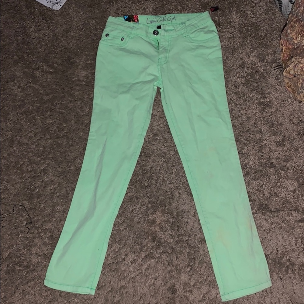 Lime green girls pants
